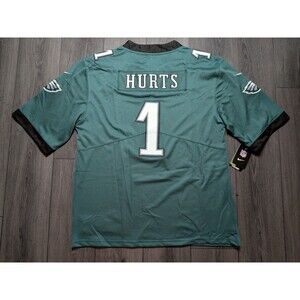 🚨 Jalen Hurts #1 Philadelphia Eagles 2025 Bowl Patch Stitched 🏈 Jersey Large